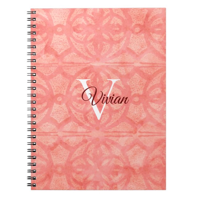 Cuaderno Rosa de coral (Frente)