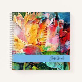 Cuaderno Rosa de flores