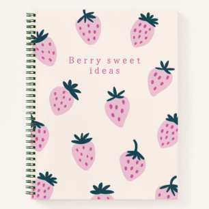 Cuaderno Rosa de fresa