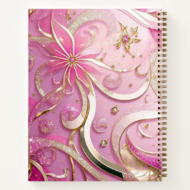 Cuaderno Rosa de lujo único moda estilo profesional Gold