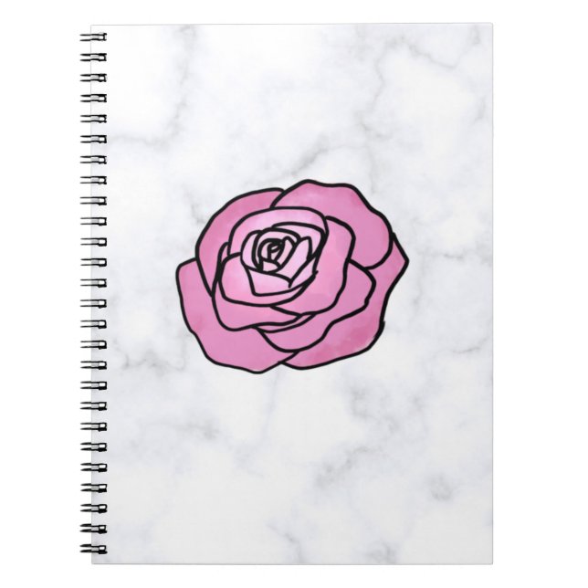 Cuaderno Rosa de mármol (Frente)