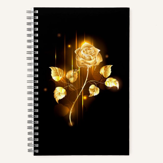 Cuaderno Rosa de oro (rosa de oro) (Anverso)