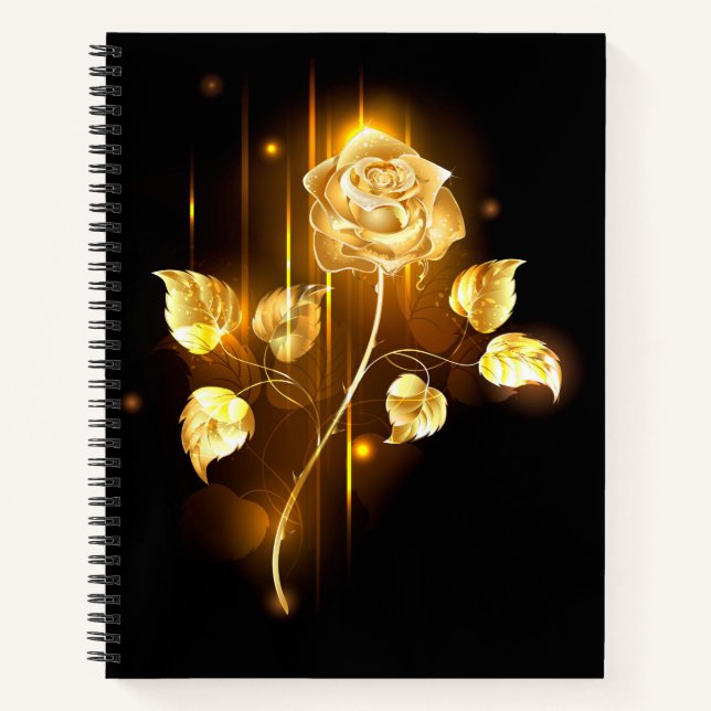 Cuaderno Rosa de oro (rosa de oro) (Anverso)