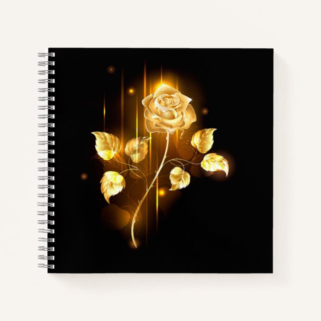 Cuaderno Rosa de oro (rosa de oro) (Anverso)