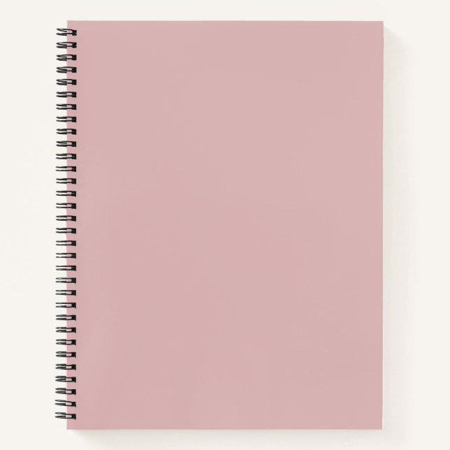 Cuaderno Rosa de polvo sólido (Anverso)