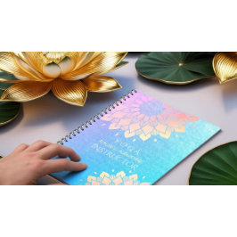 Cuaderno Rosa de Relieve metalizado dorado Mandala
