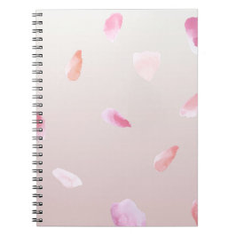 Cuaderno Rosa de Rubor rosa romántico Petal Floral