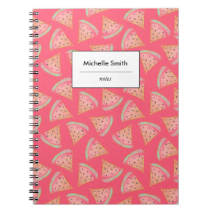 Cuaderno Rosa de sandía personalizada