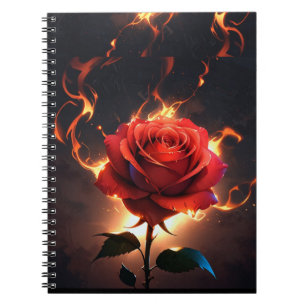Cuaderno Rosa en llamas - La pasión se encuentra con la des