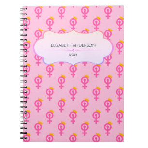 Cuaderno Rosa feminista personalizado