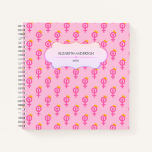 Cuaderno Rosa feminista personalizado