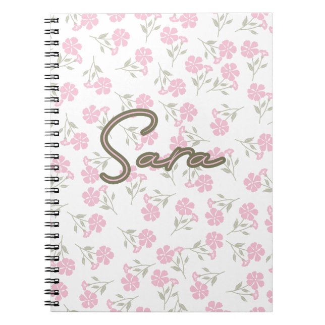 Cuaderno Rosa floral AOP (Frente)