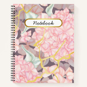 Cuaderno Rosa floral romántico