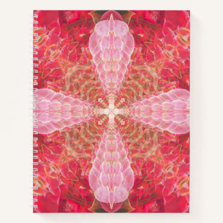Cuaderno Rosa fractal - portátil