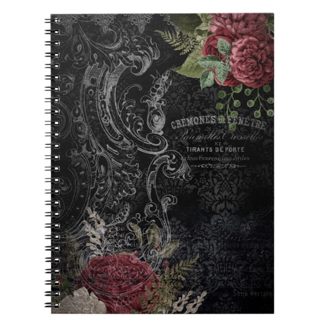 Cuaderno Rosa francés de color oscuro  (Frente)