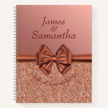 Rosa Gold Satin Bow - Planner