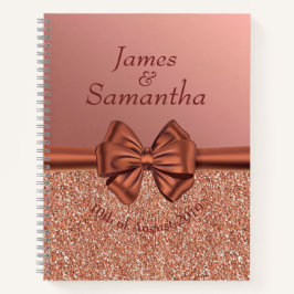 Cuaderno Rosa Gold Satin Bow - Planner