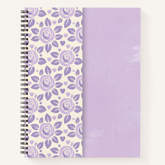 Cuaderno Rosa Lavanda Dividida (Anverso)
