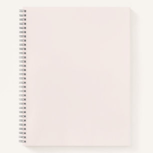 Cuaderno rosa lechero sólido