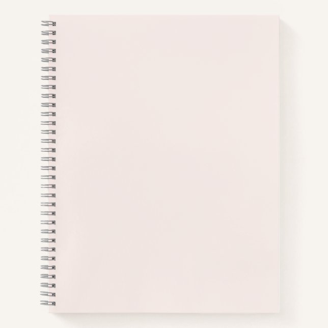 Cuaderno rosa lechero sólido (Anverso)
