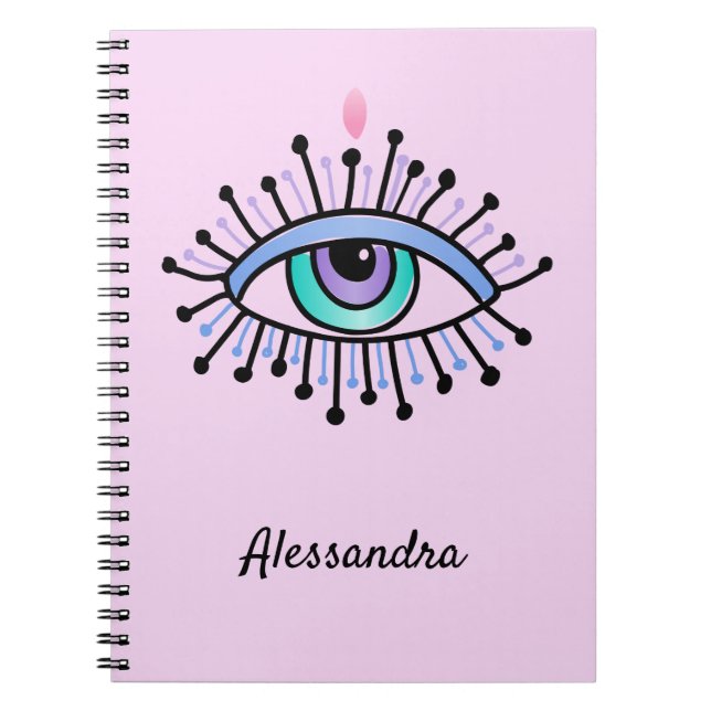 Cuaderno Rosa místico de la luz ocular de todo ver  (Frente)