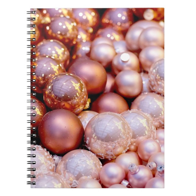 Cuaderno Rosa Navidades de Quartz (Frente)