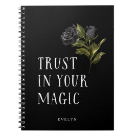 Cuaderno Rosa negro confía en tu magia