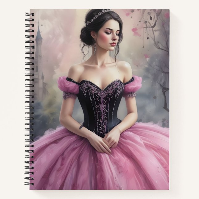 Cuaderno Rosa Nocturna Real (Anverso)