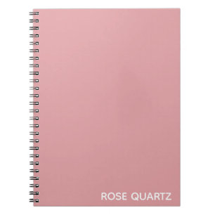 Cuaderno Rosa Nombre de color rosa de cuarzo