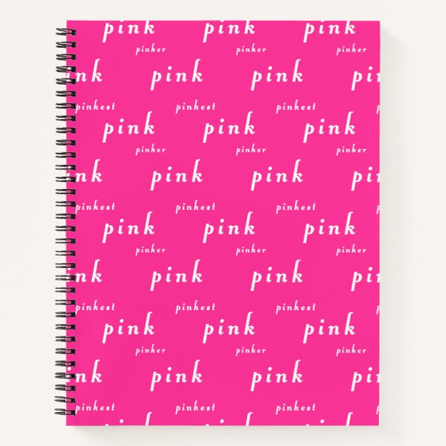 Cuaderno Rosa Perfecto: Rosa, Más Rosa, Rosadísimo (Anverso)