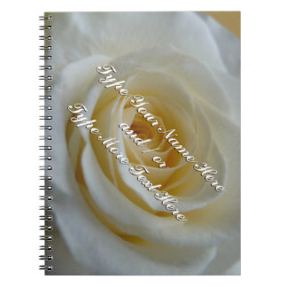 Cuaderno Rosa personaliza libro romántico de rosa 
