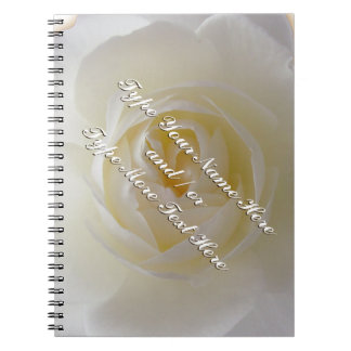 Cuaderno Rosa personaliza libro romántico de rosa 