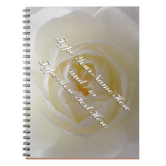 Cuaderno Rosa personaliza libro romántico de rosa 