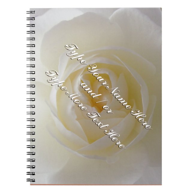 Cuaderno Rosa personaliza libro romántico de rosa  (Frente)