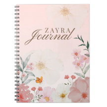 Rosa personalizado Blush Rosa Acuarela Floral Peon