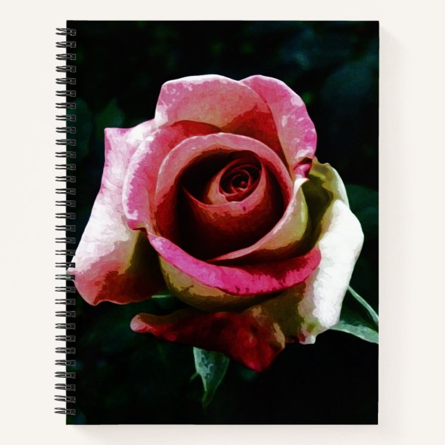 Cuaderno Rosa Pintada al Óleo (Anverso)