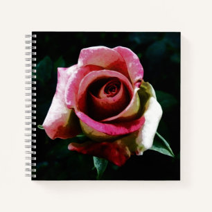 Cuaderno Rosa Pintada al Óleo