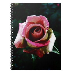 Cuaderno Rosa Pintada al Óleo