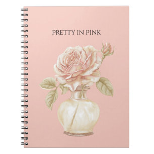 Cuaderno Rosa Pretty in Pink en Jarrón