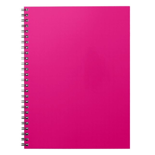 Cuaderno Rosa profundo sólido (Frente)