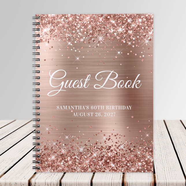 Cuaderno Rosa Purpurinoso Relieve metalizado dorado 60º lib (Subido por el creador)