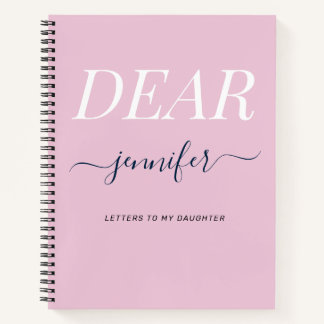 Cuaderno Rosa Querida hija: Memoria Keepsake