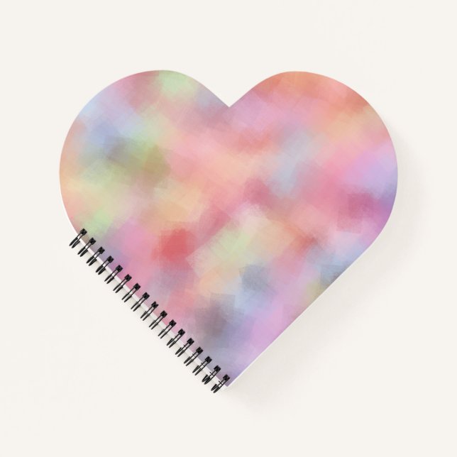Cuaderno Rosa Rojo Amarillo Azul Verde Púrpura Elegante Mod (Anverso)