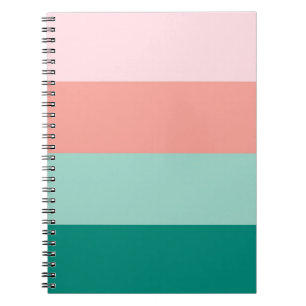 Cuaderno Rosa Suave Melocotón Ámbar Yucca y Arbor Verde Ho