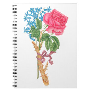 Cuaderno Rosa vintage y olvídate de mí no ilustracion