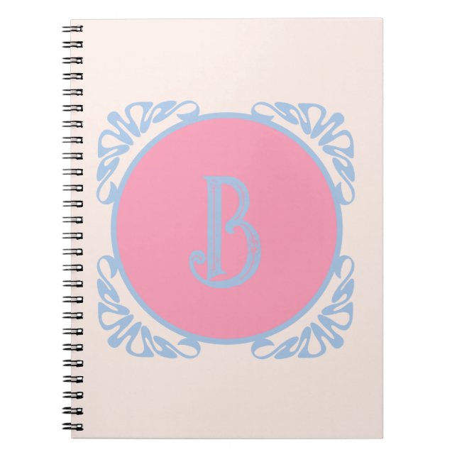 Cuaderno Rosa y azul personalizados (Frente)