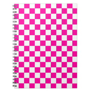Cuaderno Rosa y blanco de neón bajo control