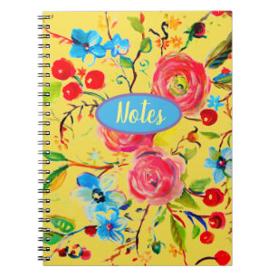 Cuaderno Rosa y brillo del florecimiento del cerezo
