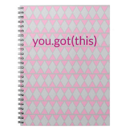 Cuaderno ¡Rosa y gris tienes esto!