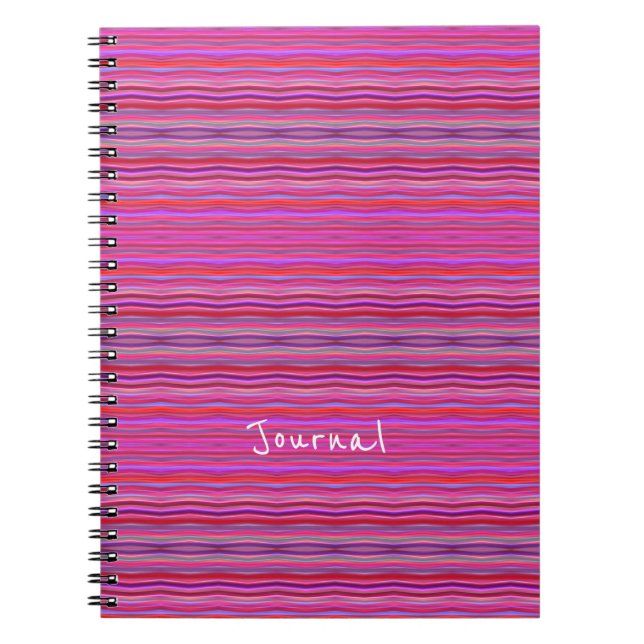 Cuaderno Rosa y morado moderno y divertido (Frente)